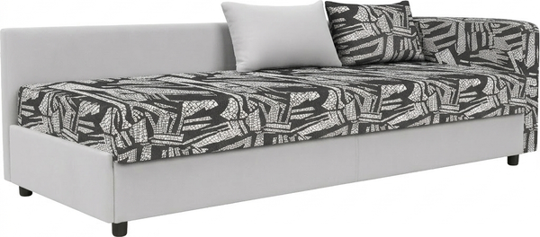 Изображение товара Тахта KRONES Эллада (велюр рисунок темно-серый/светло-серый)