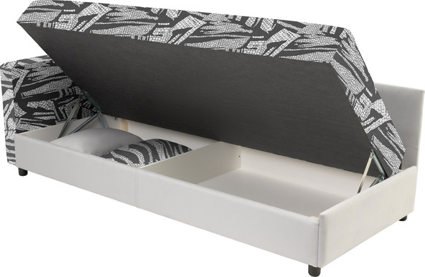 Изображение товара Тахта KRONES Эллада (велюр рисунок темно-серый/светло-серый)