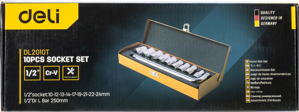 Изображение товара Набор головок слесарных Deli EDL2010T (10шт)