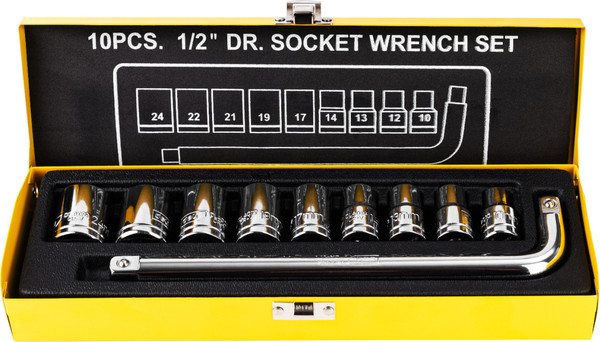 Изображение товара Набор головок слесарных Deli EDL2010T (10шт)