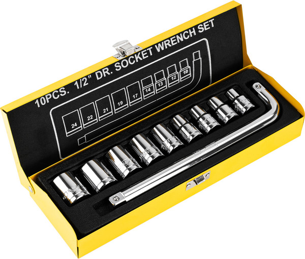 Изображение товара Набор головок слесарных Deli EDL2010T (10шт)