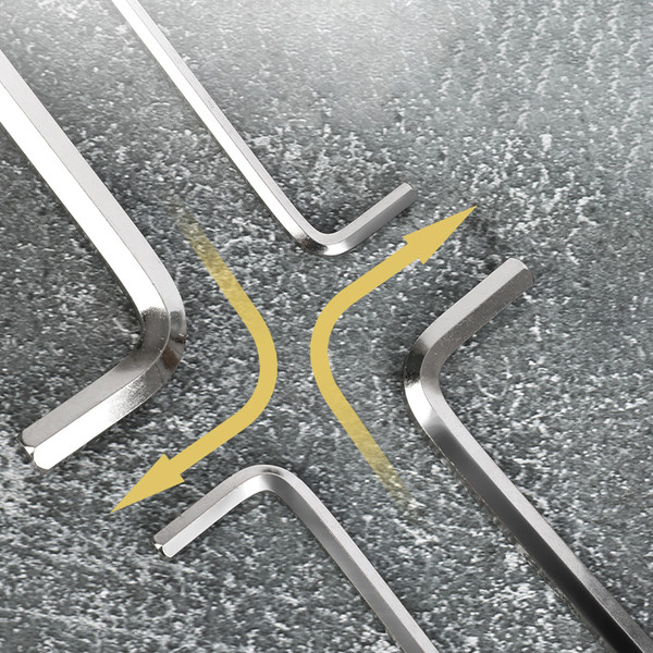 Изображение товара Набор ключей Deli EDL230009 (9шт, черный/желтый)