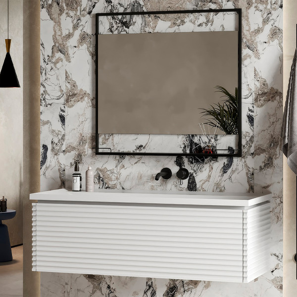 Изображение товара Тумба под умывальник Belux Челси НП 100-01 (18, белый матовый)