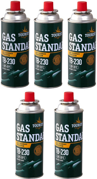 Изображение товара Газовый баллон туристический Tourist Standard TB-230 (5шт)