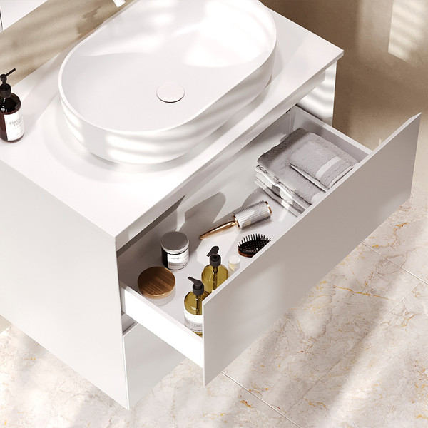 Изображение товара Тумба под умывальник Belux Luna НП 100-02 (18, белый матовый)