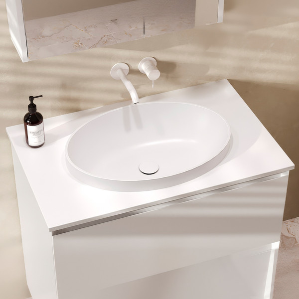 Изображение товара Тумба под умывальник Belux Luna НП 100-02 (18, белый матовый)