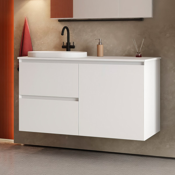 Изображение товара Тумба под умывальник Belux Luna НП 120-03 К (18, белый матовый)