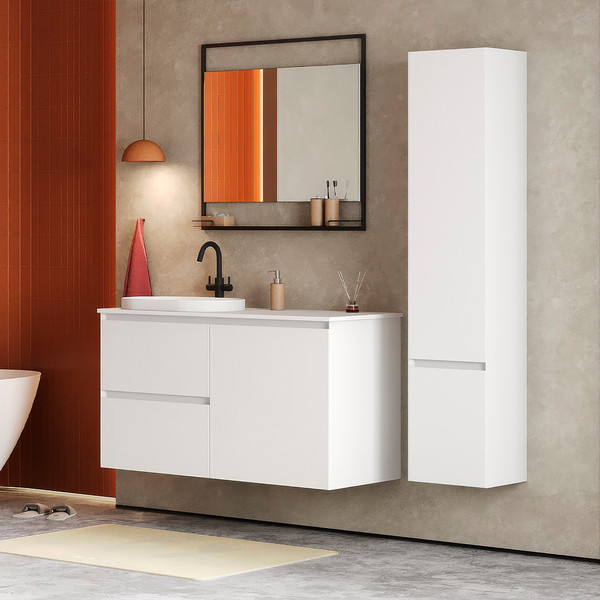 Изображение товара Тумба под умывальник Belux Luna НП 120-03 К (18, белый матовый)