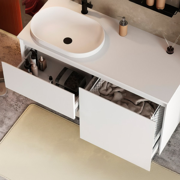 Изображение товара Тумба под умывальник Belux Luna НП 120-03 К (18, белый матовый)