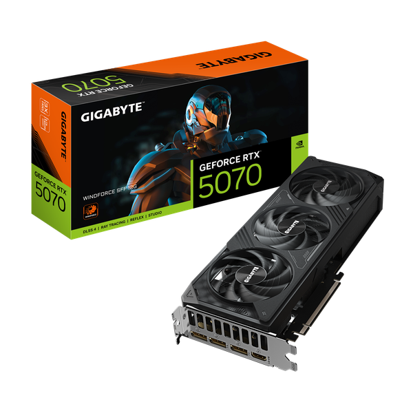 Изображение товара Видеокарта Gigabyte GeForce RTX 5070 Windforce SFF 12G (GV-N5070WF3-12GD)