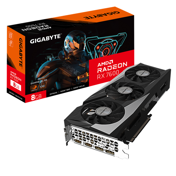 Изображение товара Видеокарта Gigabyte Radeon RX 7600 Gaming OC 8G (GV-R76GAMING OC-8GD 1.1)
