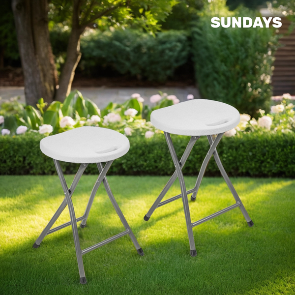 Изображение товара Комплект табуретов складных Sundays AC-D96 (2шт, белый)