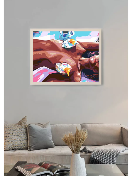 Изображение товара Картина по номерам PaintLine Девушка на завтрак / PL-00205