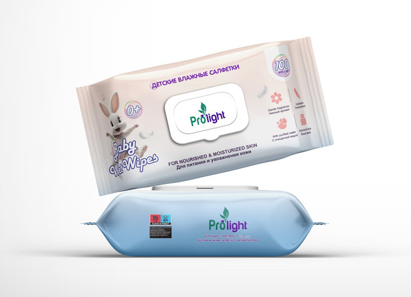 Изображение товара Влажные салфетки детские Prolight 100шт