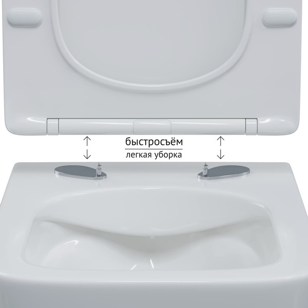 Изображение товара Унитаз подвесной Berges FLOE S c сиденьем Slim SO (микролифт)