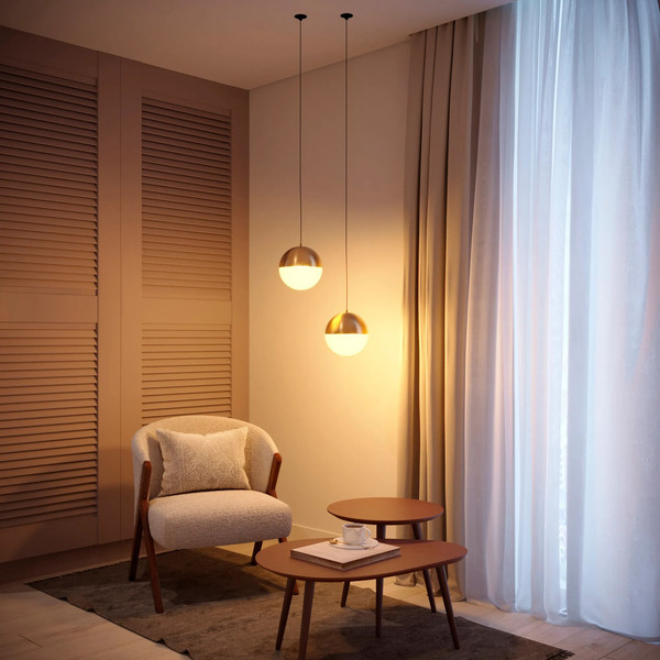 Изображение товара Потолочный светильник Arlight SP-EMISFERO-HANG-BUILT-R150-11W Warm3000 GD 170deg / 056592