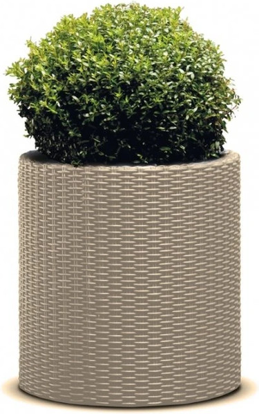 Изображение товара Кашпо Keter Cylinder Planter L / 224151 (капучино)