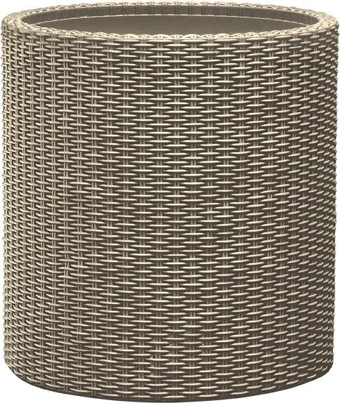 Изображение товара Кашпо Keter Cylinder Planter L / 224151 (капучино)