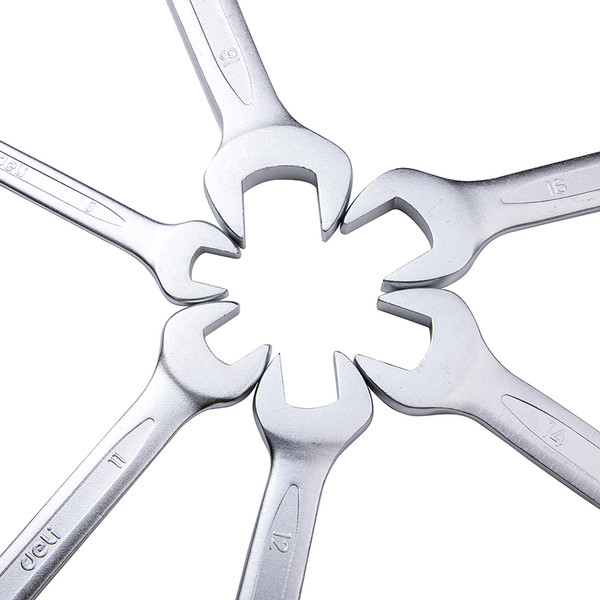 Изображение товара Набор ключей Deli EDL160012A (12шт, серебристый)