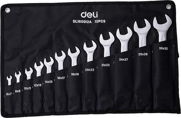 Изображение товара Набор ключей Deli EDL160012A (12шт, серебристый)