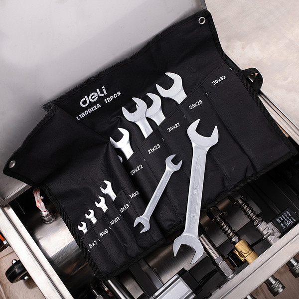 Изображение товара Набор ключей Deli EDL160012A (12шт, серебристый)