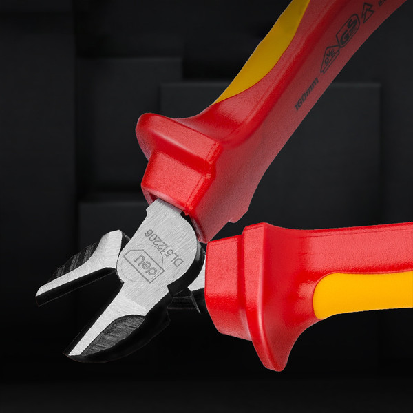 Изображение товара Бокорезы Deli Диэлектрические YS EDL512206 (160мм, красный/желтый)