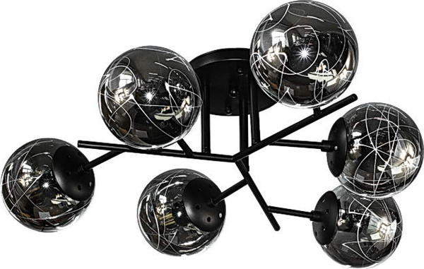 Изображение товара Люстра Aitin-Pro НПБ 02-6x40-101 / 8453/6 (черный)