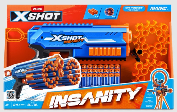 Изображение товара Бластер игрушечный Zuru X-Shot Insanity Manic / 44147