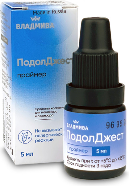 Изображение товара Бескислотный праймер для ногтей ВладМиВа Праймер ПодолДжест (5мл)