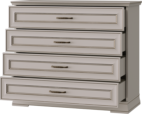 Изображение товара Комод Black Red White Florencia KOM4S (персидский жемчуг)