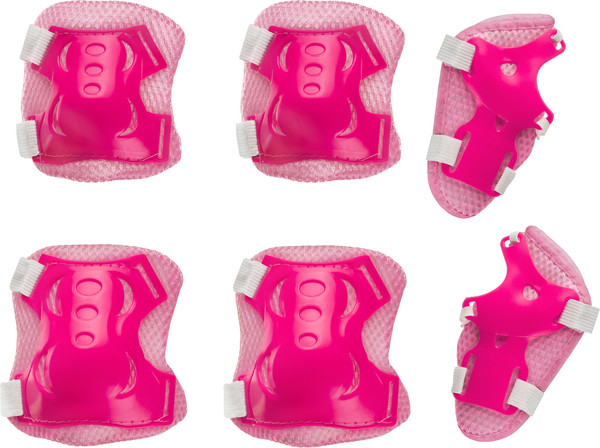 Изображение товара Комплект защиты Twenty ONE Шлем + наколенники (розовый)