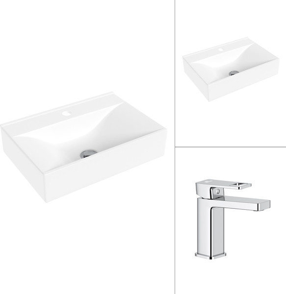 Изображение товара Умывальник со смесителем Lauter 21887B + Cascade 21СК655C