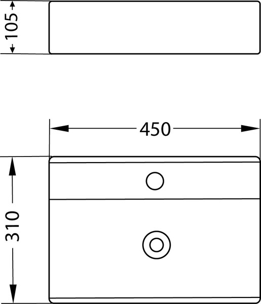 Изображение товара Умывальник со смесителем Lauter 21887B + Cascade 21СК655BS