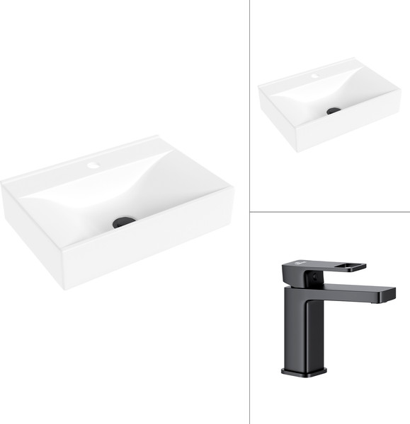 Изображение товара Умывальник со смесителем Lauter 21887B + Cascade 21СК655BS