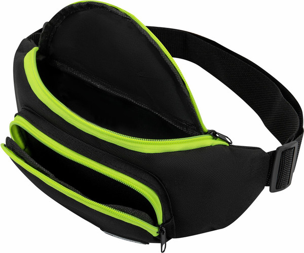 Изображение товара Сумка на пояс Heikki Rio 272615 (черный/салатовый)