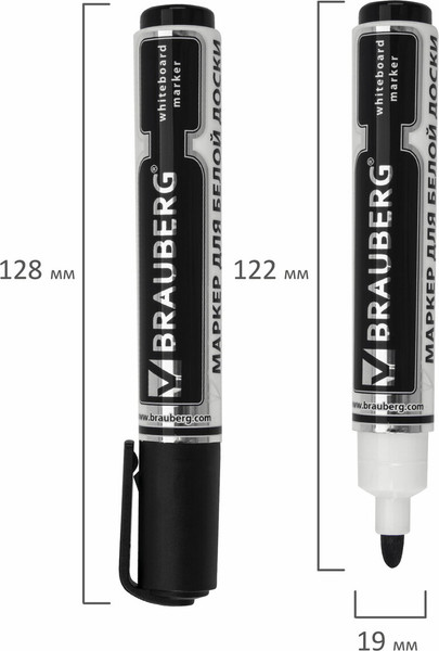 Изображение товара Маркер для доски Brauberg Neo / 150487 (черный)