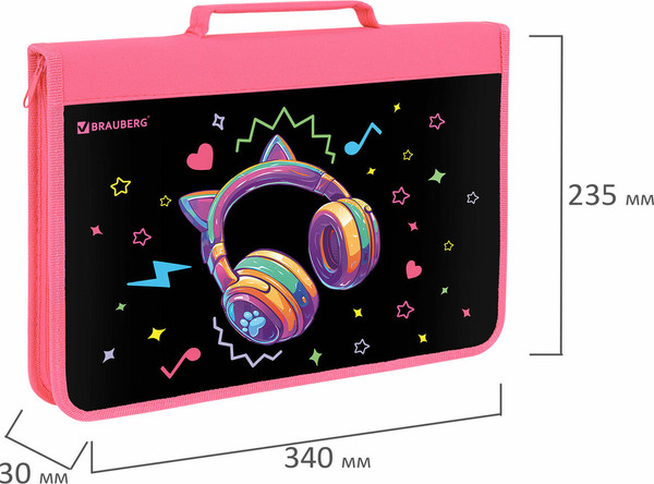 Изображение товара Папка для труда Brauberg Headphones / 273384