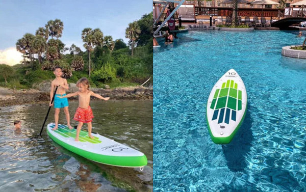 Изображение товара SUP-борд AERO Green Leaf 12 (зеленый лист)