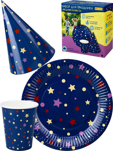 Изображение товара Набор для праздника Miland Звездочки и конфетти / НП-2137