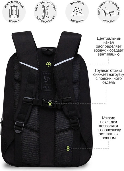 Изображение товара Рюкзак Grizzly RU-533-2 (черный/белый)