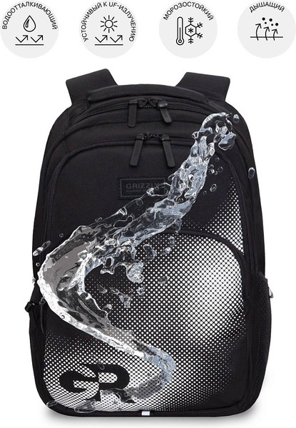 Изображение товара Рюкзак Grizzly RU-533-2 (черный/белый)