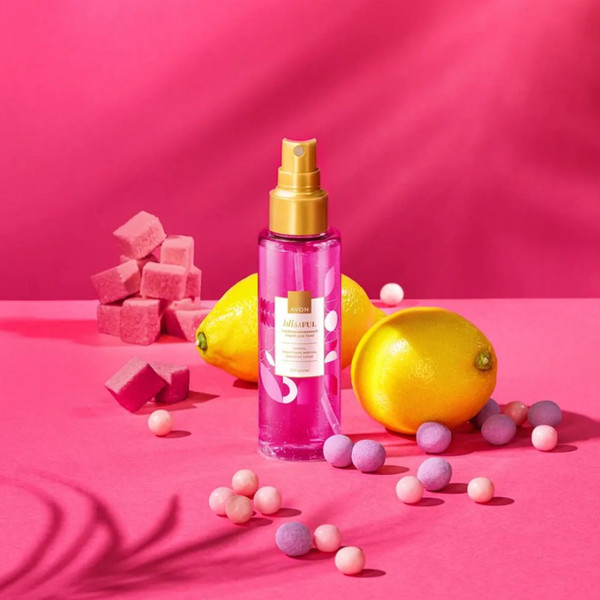 Изображение товара Спрей для тела Avon Blissful с ароматом Лимона, фруктовой жвачки, розового сахара (150мл)