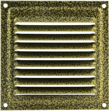 Изображение товара Решетка вентиляционная Нора-М 100x100 с сеткой / 7211 (бронза)