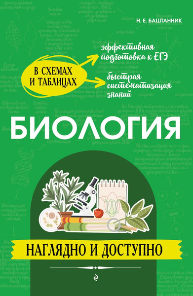 Изображение товара Учебное пособие Эксмо Биология: наглядно и доступно, мягкая обложка (Баштанник Наталья)