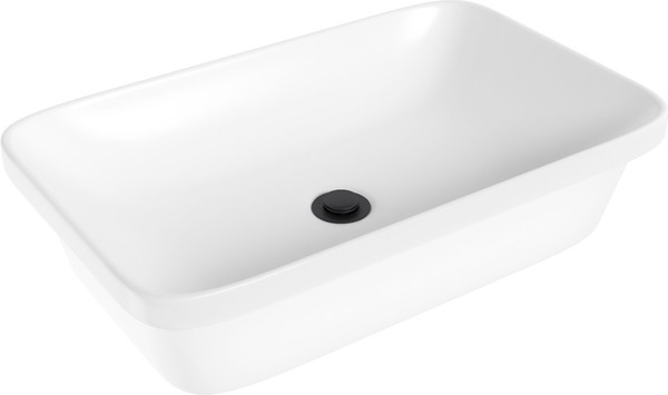 Изображение товара Умывальник со смесителем Lauter 21370 + Moon 21СК691BS с донным клапаном 21190B (черный матовый)