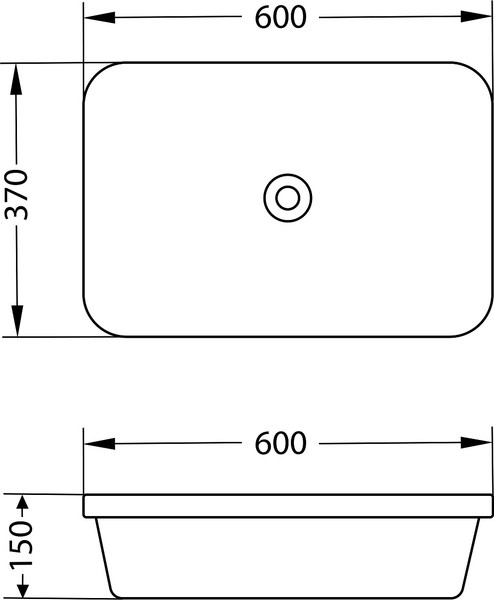 Изображение товара Умывальник со смесителем Lauter 21370 + Cascade 21СК655C с донным клапаном 21190CH (хром)