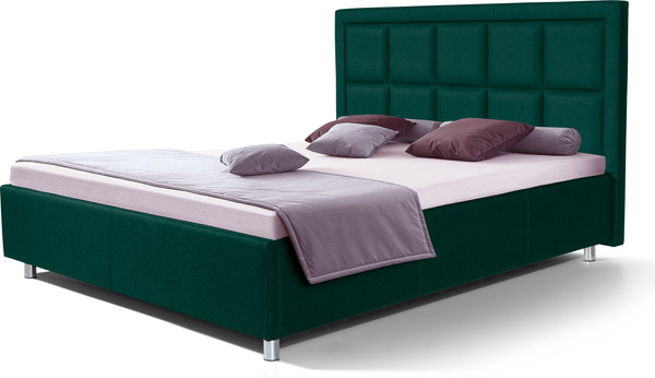 Изображение товара Двуспальная кровать ФорестДекоГрупп Марта 3 140x200 без ПМ (Veluta Lux 33)