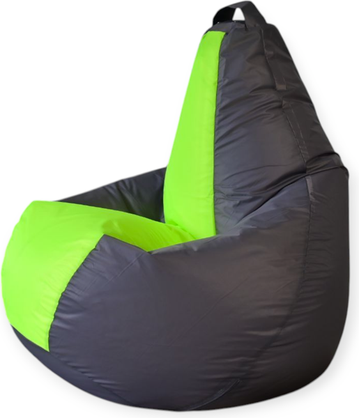 Изображение товара Бескаркасное кресло Mio Tesoro Груша Kombo XXL / GF-130x85-SN (серебристый/неон)