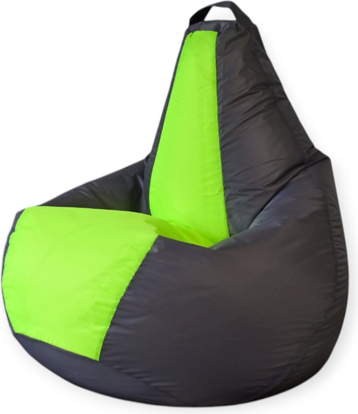 Изображение товара Бескаркасное кресло Mio Tesoro Груша Kombo XXL / GF-130x85-SN (серебристый/неон)