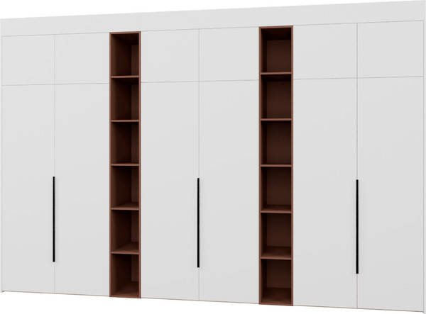 Изображение товара Шкаф Рэйгрупп Рэй S245-В18-4-EBL В18-4 (дуб элисон/белый премиум/античная латунь)